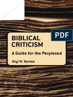 Eryl W. Davies - Biblical Criticism a Guide for the Perplexed