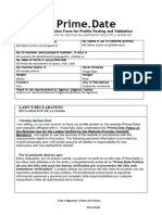 Formulario Prime Date para Video Verificacion