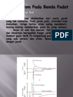 Ikatan Atom Pada Benda Padat