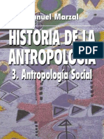 Marzal - Historia de La Antropologia 3. a. Social