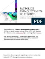 Factor de Empaquetamiento Atomico