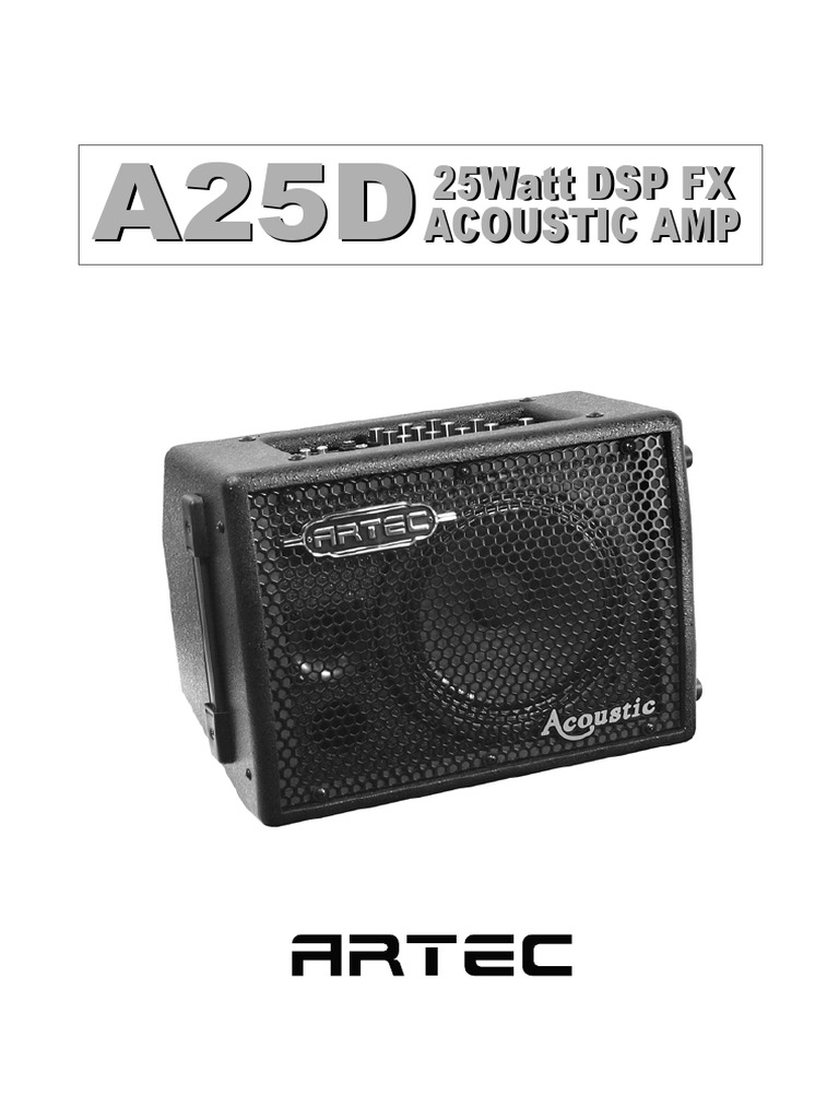 25Watt DSP FX Acoustic Amplifier A25D | PDF | Equalization (Audio ...