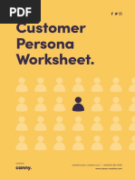 Customer Persona Worksheet.: Created by