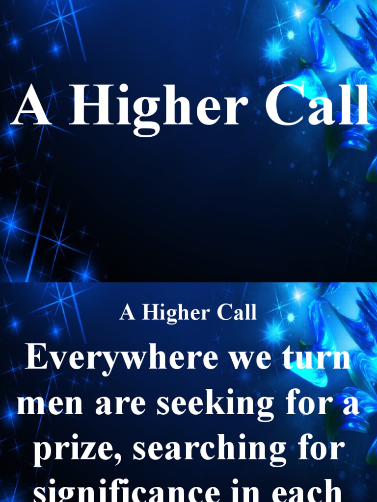 A Higher Call PDF