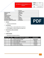 Informe de MP 2250 Hrs Excavadora #22