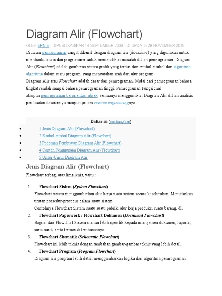 Diagram Alir | PDF | Metode & Bahan Ajar