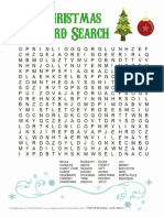 Christmas Word Search Solutions