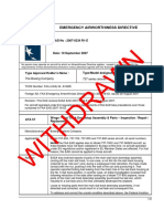 EASA EAD No. 2007-0234 R1-E Inspect Slat Track Downstop