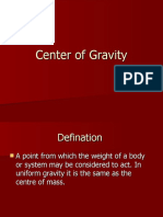 14 H L Center of Gravity