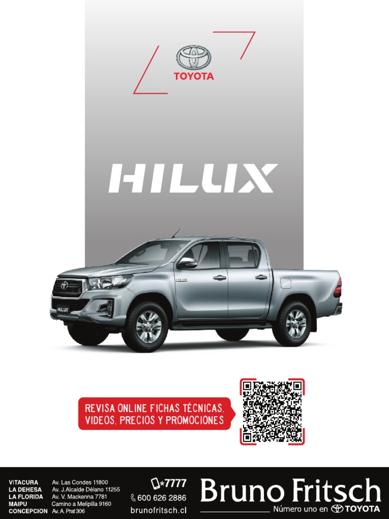 Toyota Hilux Ficha Tecnica DX 2.4 PDF Tracción en las cuatro ruedas Vehículos con tracción