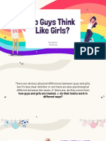 Do Guys Think Like Girls