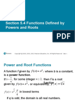 Section 5.4 Functions Defined by Powers and Roots: Slide - 1