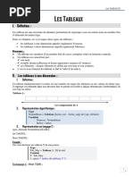 Exercices Corrigés sur les Tableaux | PDF | Programmation informatique ...