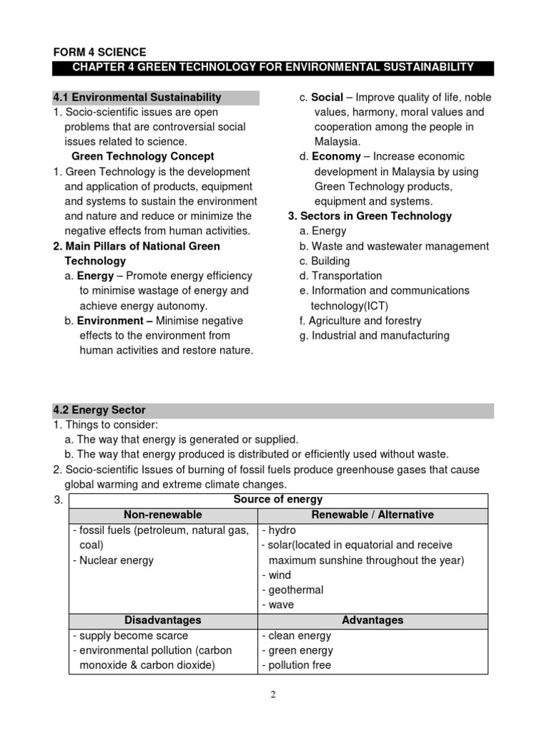 2020 F4 SCIENCE NOTES KSSM CHAPTER 4 6a | PDF | Environmental ...