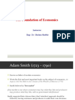 The Foundation of Economics: Instructor: Engr. Dr. Ghulam Shabbir
