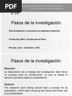 Pasos de La Investigacion