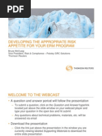 Download DEVELOPING THE APPROPRIATE RISK APPETITE FOR YOUR ERM PROGRAM by rizwandean SN49725127 doc pdf