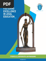 Fostering Excellence in Legal Education: 5 Year B.A.Ll.B Integrated Law Programme