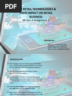 New Retail Technologies & Their Impact On Retail Business: BFT Sem 4 Assignment 2