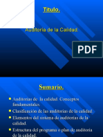 Auditora de Calidad