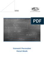 Cement Formulae Hand Book