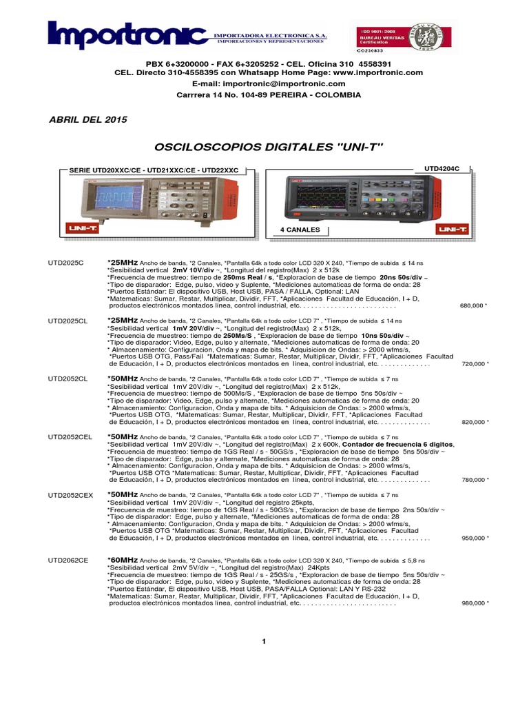 Multimetro Digital UNI-T UT-151A, ACDC 600V 10A Resistencia Capacitancia  continuidad Diodo Medidor de Baterias