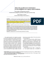 A Problemática Dos Professores Iniciantes