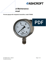 Installation and Maintenance Instruction Manual: Process Gauge With Integrated Transmitter, Model T5500E