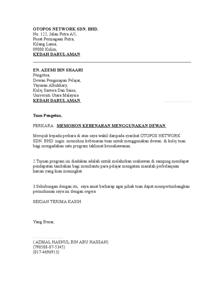 Download 92+ Contoh Surat Permohonan Gratis Terbaru