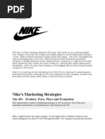 Nike's Marketing Strategies: The 4Ps - Product, Price, Place and Promotion