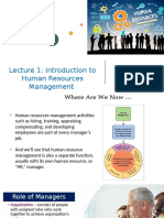 Lecture 1 - Introduction To HR