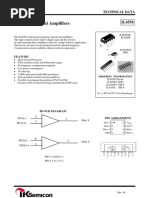 Dual Operational Amplifiers: Feature