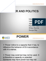 Amity Business School Power and Politics