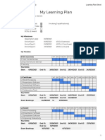 My Learning Plan: NEW ECDL Initial Assessment (Responses) Learning Plan Sheet