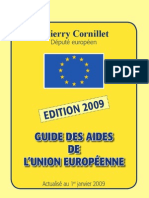 Guide Des Aides Europeennes 2009