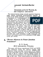 Hittinger R. Warner,: " A Developmental Intrinsic-Barrier Transistor"