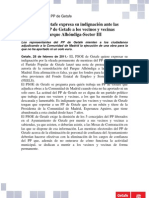 Nota de Prensa Del PSOE Getafe Sobre La Inversión Del Parque de La Alhóndiga