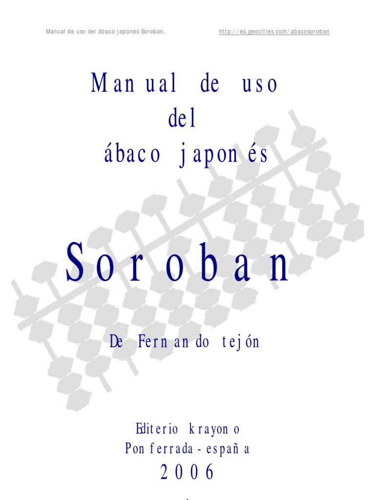 Manual Soroban Pdf