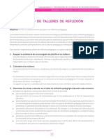 Desarrollo de Talleres de Reflexion Pedagogica