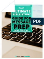 Bible Study Guide for Message Prep