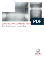 Schindler 3300 XL Machine Room-Less (MRL) : Specifications and Layout Data