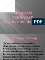 Implikasi Terhadap Intervensi Bahasa