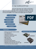 1W OEM 802.11b/g/n Serial/Ethernet WIFI Router: Features