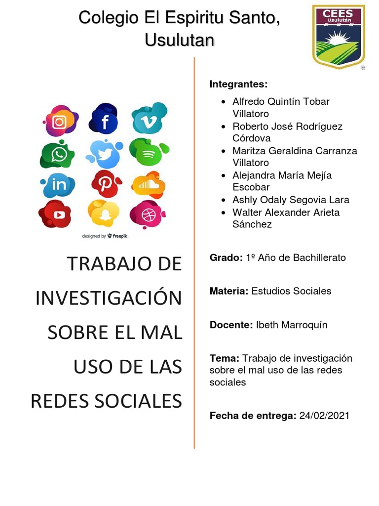 El impacto del uso inadecuado de las redes sociales en los jóvenes | PDF