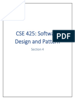 CSE 425: Software Design and Pattern: Section 4