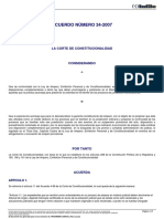 ACUERDO 34-2007 Corte de Constitucionalidad PDF