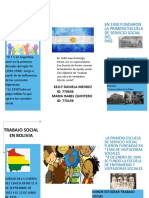 Folleto Trabajo Social en Argentina y Bolivia