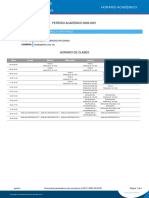 HORARIO ACADÉMICO Segundo Semestre