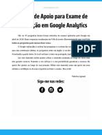 Material de Apoio para Exame de Certificação em Google Analytics