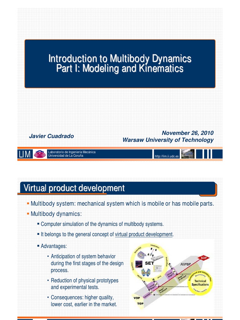 Multibody Dynamics Modeling Overview | PDF | Simulation | Applied ...